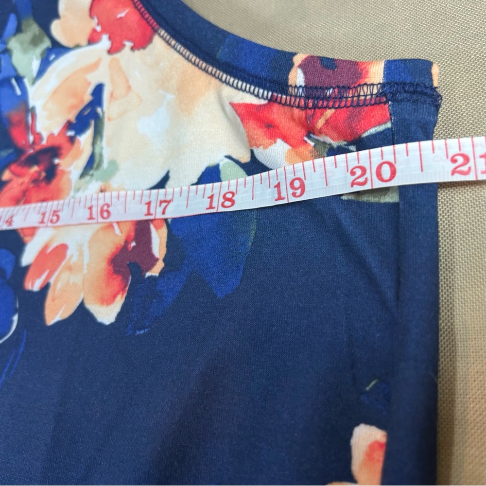 Tommy Bahama Floral Tank Top - Navy and Coral - Picture 7 of 9